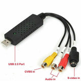 USB 2.0 VHS Tapes to DVD VCR Audio Video Converter Capture Card Adapter PC