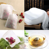 100x Empty Teabags String Heat Seal Filter Paper Herb Loose Tea Bags 90x70mm