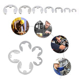 120pcs Stainless Steel E-Clip Assortment Tool Kit Retaining Circlips 1.5-10mm