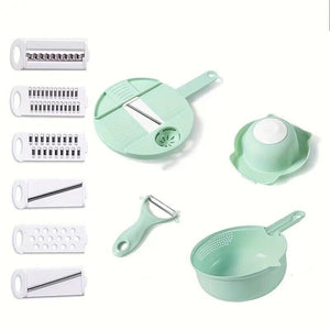 Vegetable Slicer Multifunctional Kitchen  Artifact Food Chopper - Green