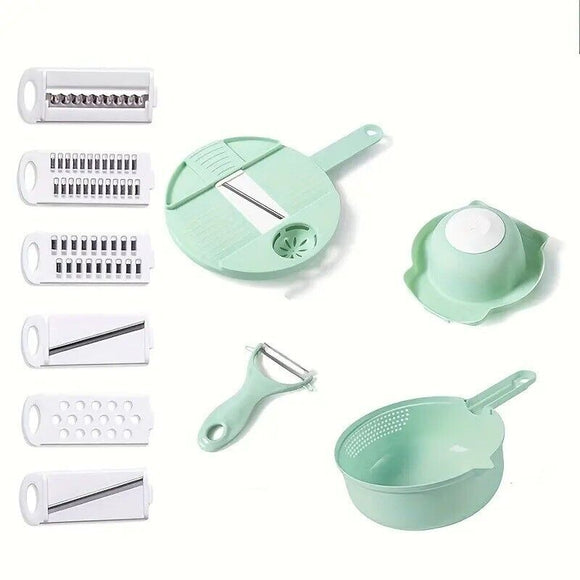 Vegetable Slicer Multifunctional Kitchen  Artifact Food Chopper - Green