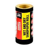 2 Rolls Sandpaper Rolls Wet & Dry Use 400 Grit Cut To Size 3m Handy Hardware