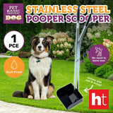 1PK Pooper Scooper Pan & Scoop Stainless Steel Rust Proof Pet Basic 90cm