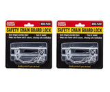 2PK Door Chain Lock Mechanism Chain Guard Lock Handy Hardware -14x 9x 1.5cm