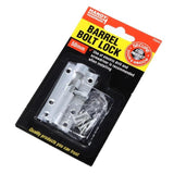 1PK Lock Barrel Bolt Stainless Steel Includes Screws Door Window Secure 50mm