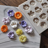 3D Flower Silicone Fondant Mould Cake Border Decor Baking Mold Sugarcraft DIY