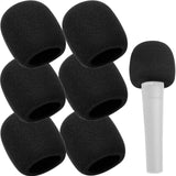 5pcs Universal Pop Filter Windscreen Microphone Sponge Foam Cover Black 7x6cm