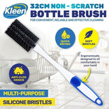 2PK Long Handle Bottle Brush Cup Kettle Scrubbing Tool Cleaning Brushes