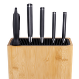 Appetito Rectangle Universal Knife Block Kitchen Tools - Bamboo