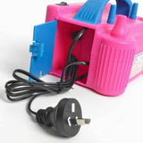 Electric Balloon Pump 600W Power 2 Nozzles Portable Ballon Inflator AU Plug