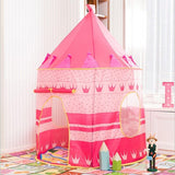 Pink Princess Castle Kids Play Tent Pop Up Playhouse Indoor Outdoor Girls Toy