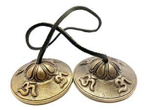 Om Tingsha Bell Brass Meditation Yoga Prayer Spiritual Healing Tibetan