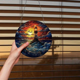 Lighthouse Suncatcher Acrylic Window Colorful Hanging Home Decor 15cm- Style 01