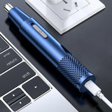 Remover Nose Ear Clipper Hair Trimmer Eyebrow Electric Men Rechargeable Blue