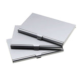 1x Stainless Steel Business Card Holder ID Name Credit Case Cover Metal Silver