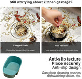 Sink Mounted Strainer Basket Multifunctional Kitchen Storage Rack Drain Green