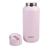 Oasis Moda Ceramic Lined Stainless Steel Triple Wall Drink Bottle 1.0L Pink Lem
