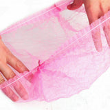 100x Disposable Hair Net Cap Non Anti Dust Stretch Elastic Work Hat Cover Pink