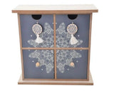 Mandala Boho 4 Drawer Wooden Organizer Jewellery Mini Drawer Home Decoration