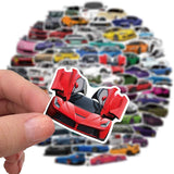 50pcs JDM P2 Racing Sport Car Vinyl Decal Stickers Laptop Waterproof Phone Skate