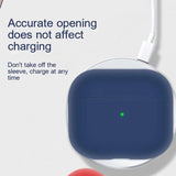 Silicone Gel Case For Apple Airpods 3 Protective Cover Skin Shockproof -Sky Blue