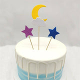 21pcs Unicorn Cake Topper Kit Cloud Rainbow Happy Birthday Banner Decorations