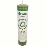 Pillar Candle Heart Love Decor Meditation Mind Relax 3.8cm x 17.8cm