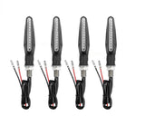 4X Motorcycle Turn Signal Tail Light Indicators LED Motorbike Water Light Amber