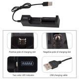 Portable 1slot Battery USB Charger for Rechargeable Batteries Li-ion