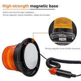 2PCS Emergency Car Beacon Strobe Amber LED Light Flashing Warning Rotating Lamp