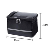 Bicycle Handlebar Basket Bag Bike Reflective Front Pannier Tube Waterproof