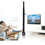 5dBi Antenna 802.11ac AC600 USB WiFi Wireless Adapter Dongle WPS 5GHz Dual Band