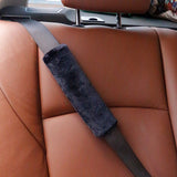 2pcs Car Seat Belt Strap Pad Soft Harness Shoulder Cushion Cover Protector Black