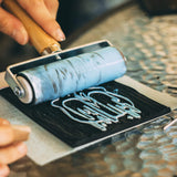 Hard Rubber Roller Printing Inks Lino Brayer Art Craft Roller Heavy Duty 10cm