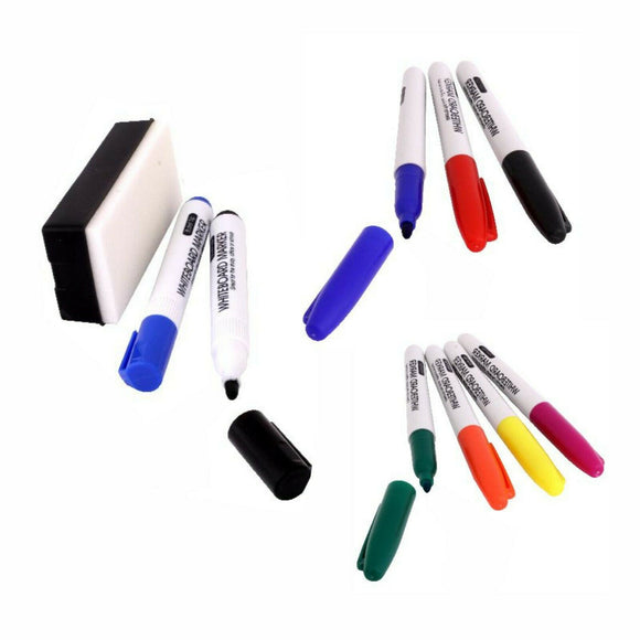 10 Whiteboard Marker Colours Accessories Kit