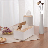 1x Tissue Box Rectangle Dispenser Paper Storage Holder Napkin Organizer Wooden
