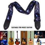Guitar Strap Embroider Replacement Adjustable Nylon Belt Acoustic Electric Bass