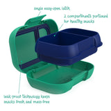 Bentgo Kids Snack Chill Leak-Proof Bento Food Container School Picnic Green/Blue