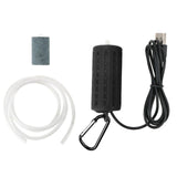 Ultra Silent Portable Mini USB Aquarium Fish Tank Oxygen Air Pump Energy Black