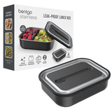 Bentgo Stainless Steel Leak-Proof Lunch Box Food Container 1200ml Carbon Black