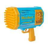 Bubble Gun 69 Holes Automatic Soap Water Bazooka Bubble Machine Kids Summer Toy