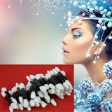 100x Applicator Eyeshadow Brush Applicator Foam Double End Disposable Sticks