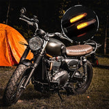 4X Motorcycle Turn Signal Tail Light Indicators LED Motorbike Water Light Amber