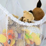 Soft Large Toy Hammock Mesh Net Bedroom Nursery Toys Storage Teddy Bear - White