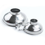 2x Stainless Steel Funnel Hopper Filter Wide Mouth Canning Kitchen