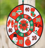 Christmas Dart Board Game for Kids with Balls Indoor Sports Throwing Home Toys