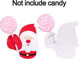 30x Christmas Party Lollipop Holder Sugar-loaf Paper Card Holder Santa Claus