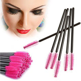 100pcs Disposable Mascara Wands Eyelash Brush Applicator Extension Spoolies