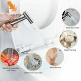Stainless Steel Handheld  Toilet Spray Shower Diverter Black