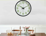305mm Luminous Wall Clock Glow In The Dark Silent Quartz Indoor Home Modern Clock